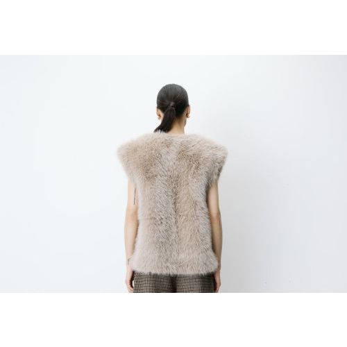 Grace & Mila bodywarmer Beige  (Aelio - ) - Hype Fashion (Schoten)