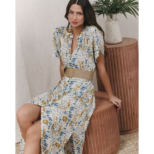 Grace & Mila Lang kleed Beige Grace & Mila Lang kleed Beige