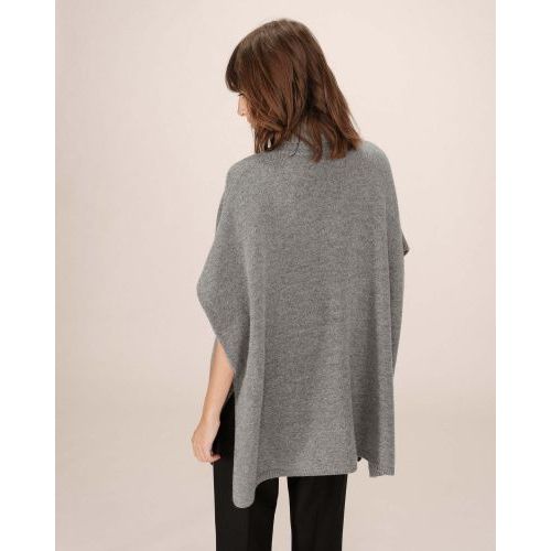 Grace & Mila poncho Antraciet  (Saison - ) - Hype Fashion (Schoten)