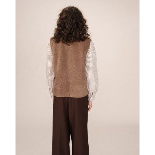 Grace & Mila Vest Taupe  (Sinatra - ) - Hype Fashion (Schoten)