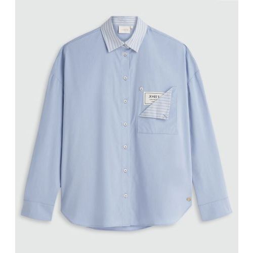 JOSH V hemd Blue  (Romulo - ) - Hype Fashion (Schoten)