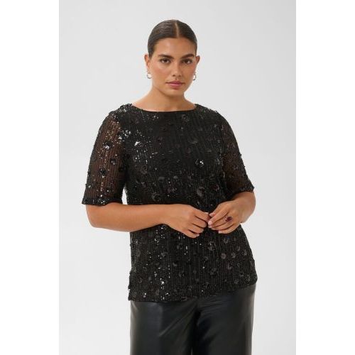 Kaffe curve blouse Black