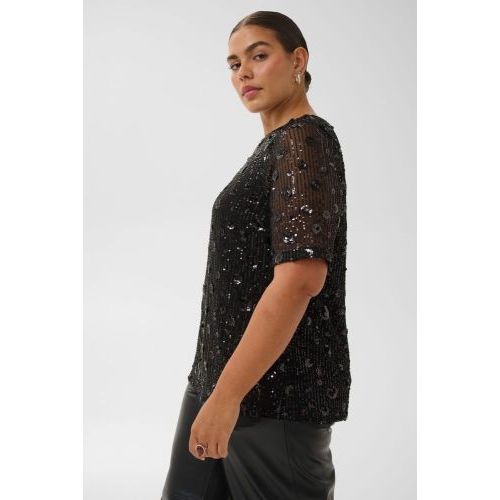 Kaffe curve blouse Black  (Gracie 607 - ) - Hype Fashion (Schoten)