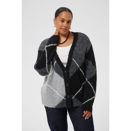 Kaffe curve cardigan Grey