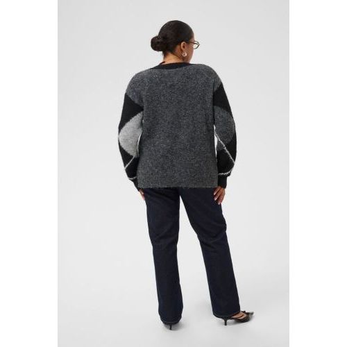 Kaffe curve cardigan Grey  (kit - ) - Hype Fashion (Schoten)