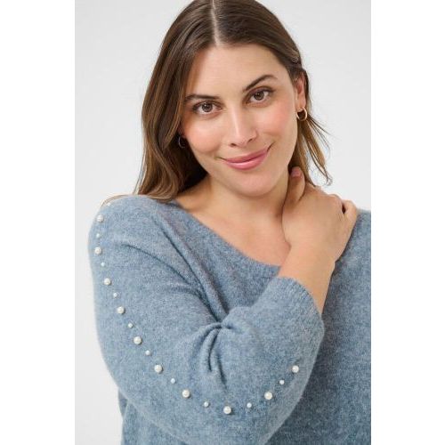 Kaffe curve trui Blue  (Letty BLUE - ) - Hype Fashion (Schoten)