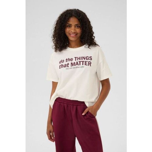 Kaffe t-shirt Chalk Kaffe t-shirt Chalk