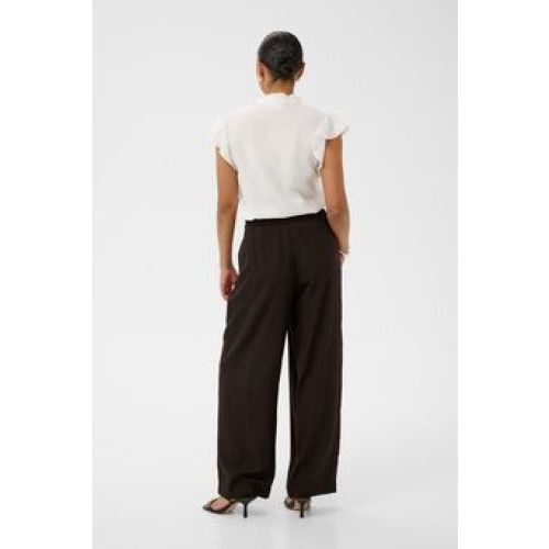 Kaffe pantalon coffee  (Milia  Pantalon wijd - ) - Hype Fashion (Schoten)