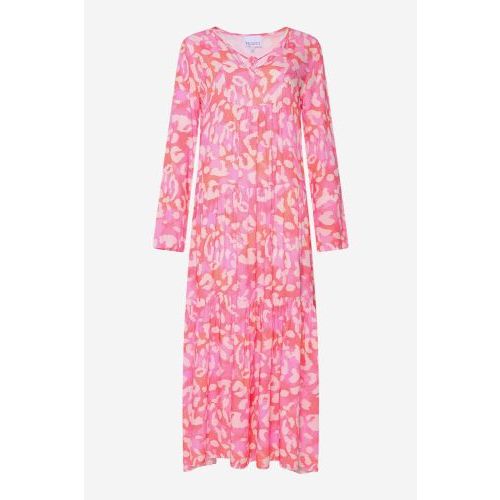 noella Lang kleed pink/mix noella Lang kleed pink/mix