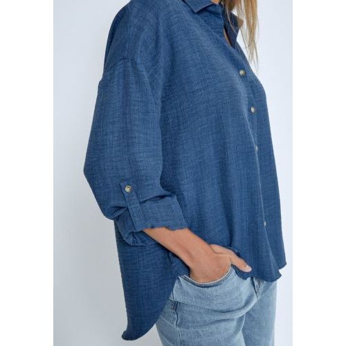 pep blouse Blue  (Gaby - ) - Hype Fashion (Schoten)