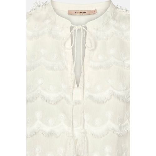 Rue de femme blouse off white  (Fiorella - ) - Hype Fashion (Schoten)